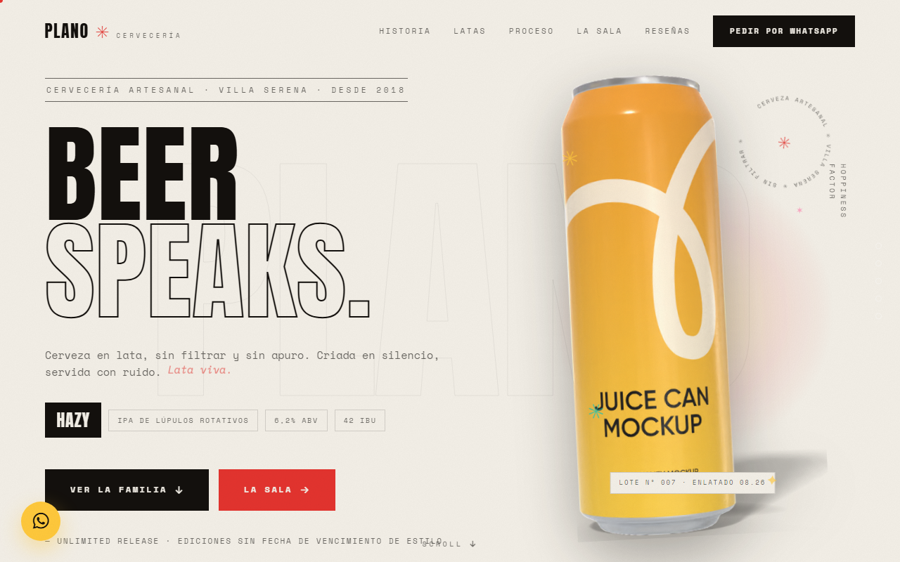 Plano Cervecería