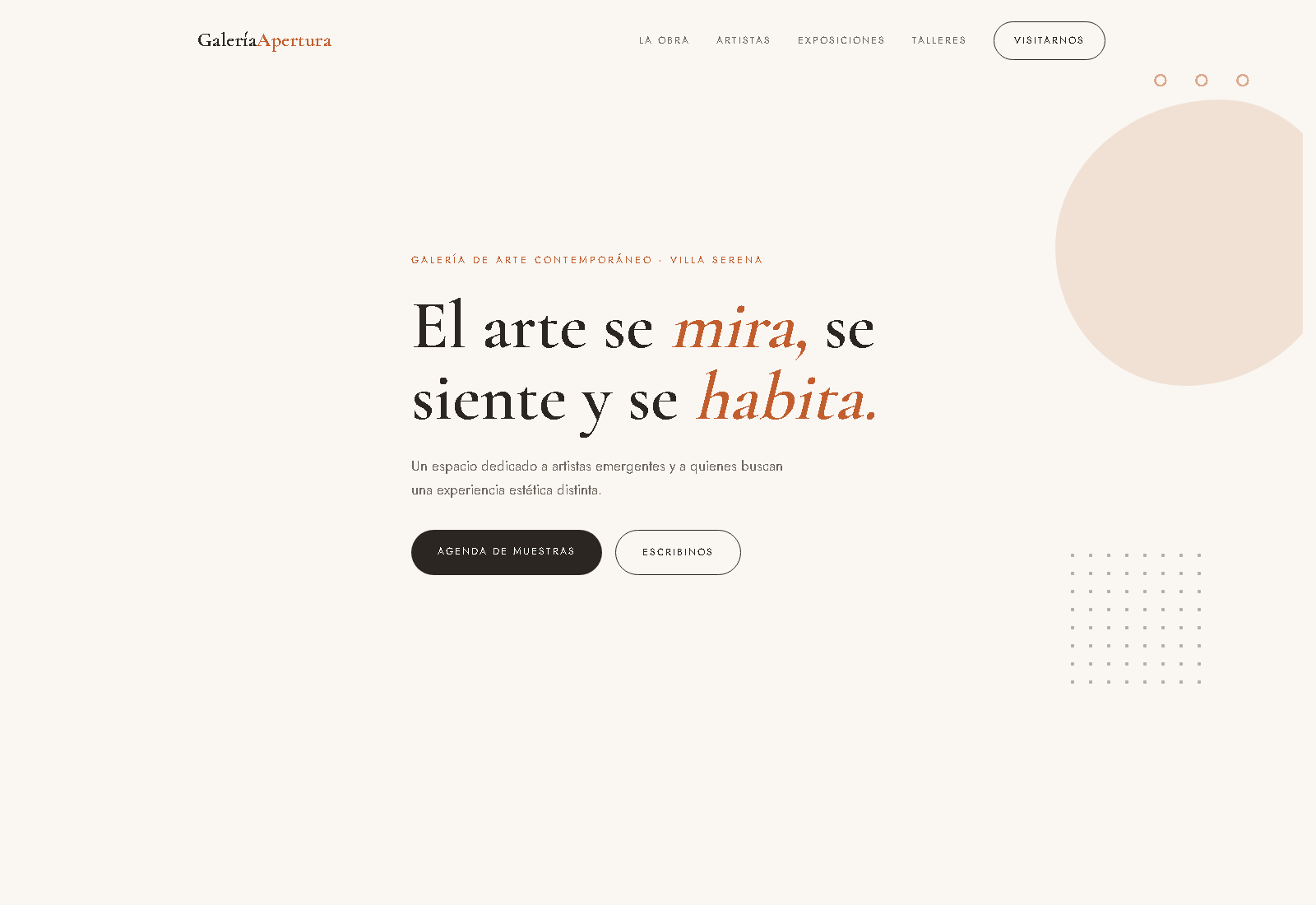 Galería Apertura